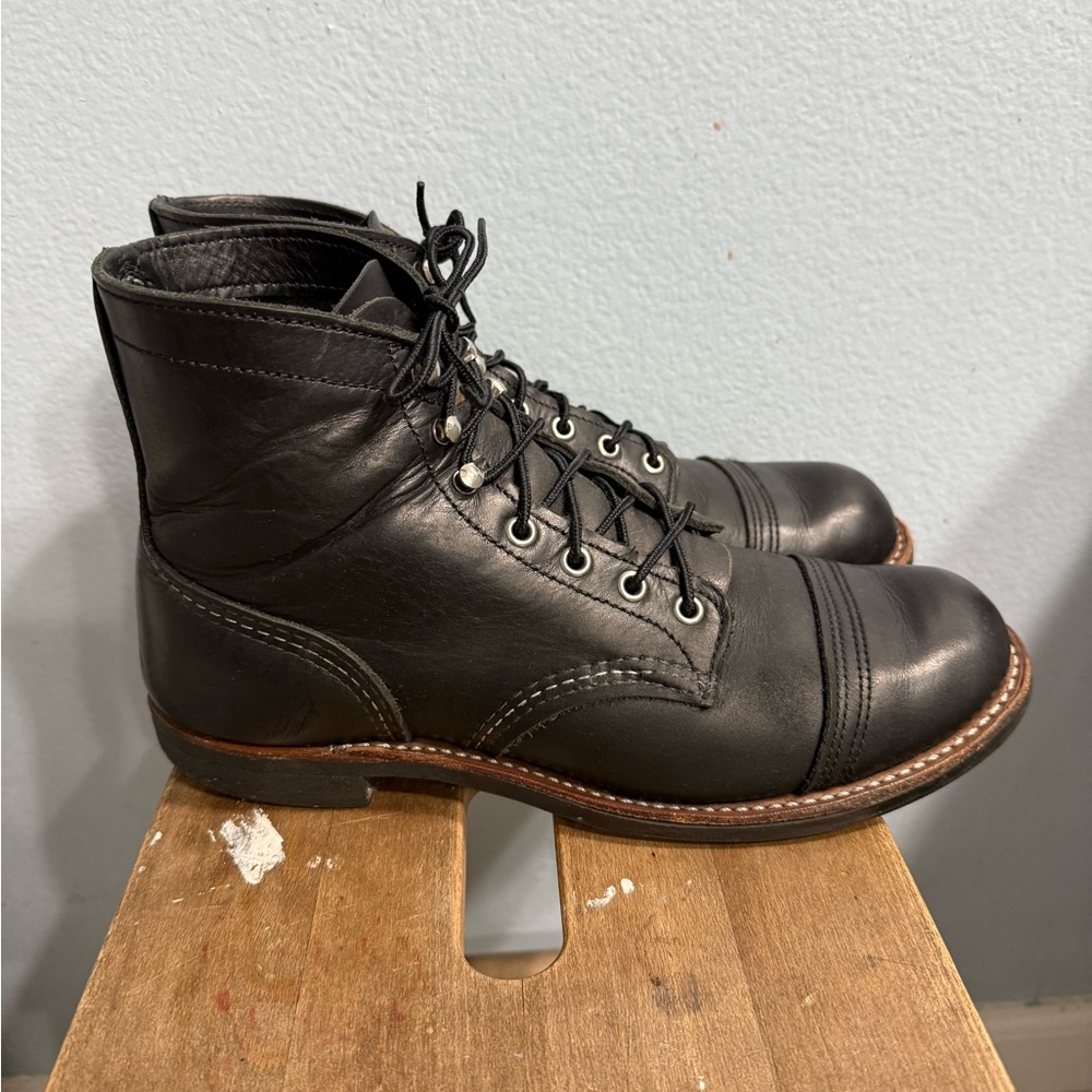 Classic Black Leather Men's Boots